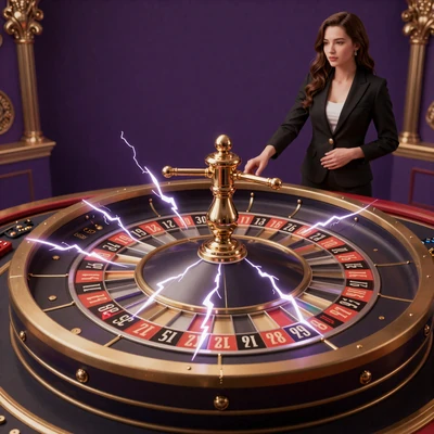 Lightning Roulette von Evolution mit elektrischen Multiplikatoren