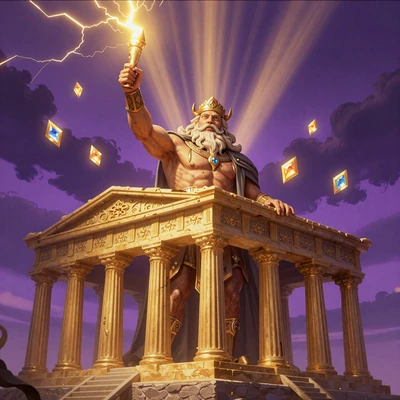 Gates of Olympus Slot mit Zeus und goldenen Multiplikator-Edelsteinen