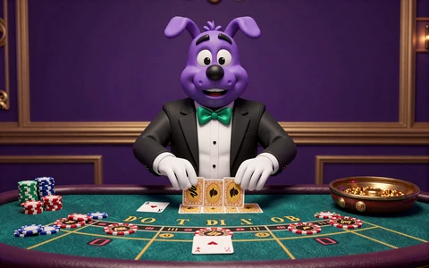Irwin Maskott als Croupier am Blackjack Tisch im Live Casino