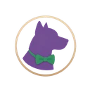 Irwin Casino Logo mit violettem Hund im Smoking